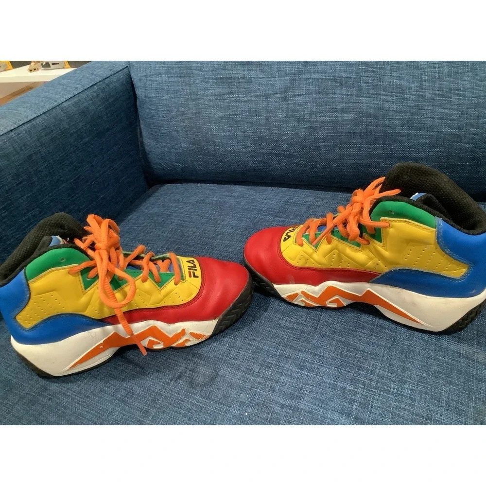 Fila MB Basketball Shoes Size 2 3BM01222-638 Multicolor Retro
